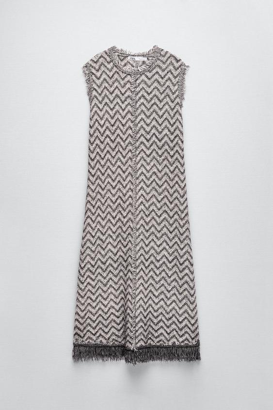 Εικόνα 5 του ΜΑΚΡΥ ΠΛΕΚΤΟ ΦΟΡΕΜΑ από Zara