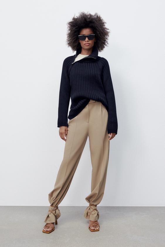KNIT SWEATER WITH SIDE ZIP | Maller