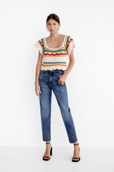 ZW THE 90´S MOM FIT JEANS - Grey marl | ZARA Georgia
