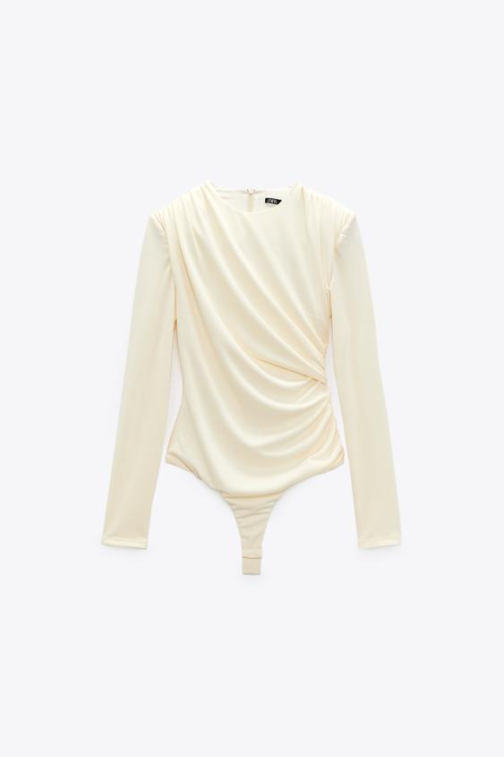 Draped bodysuit zara clearance