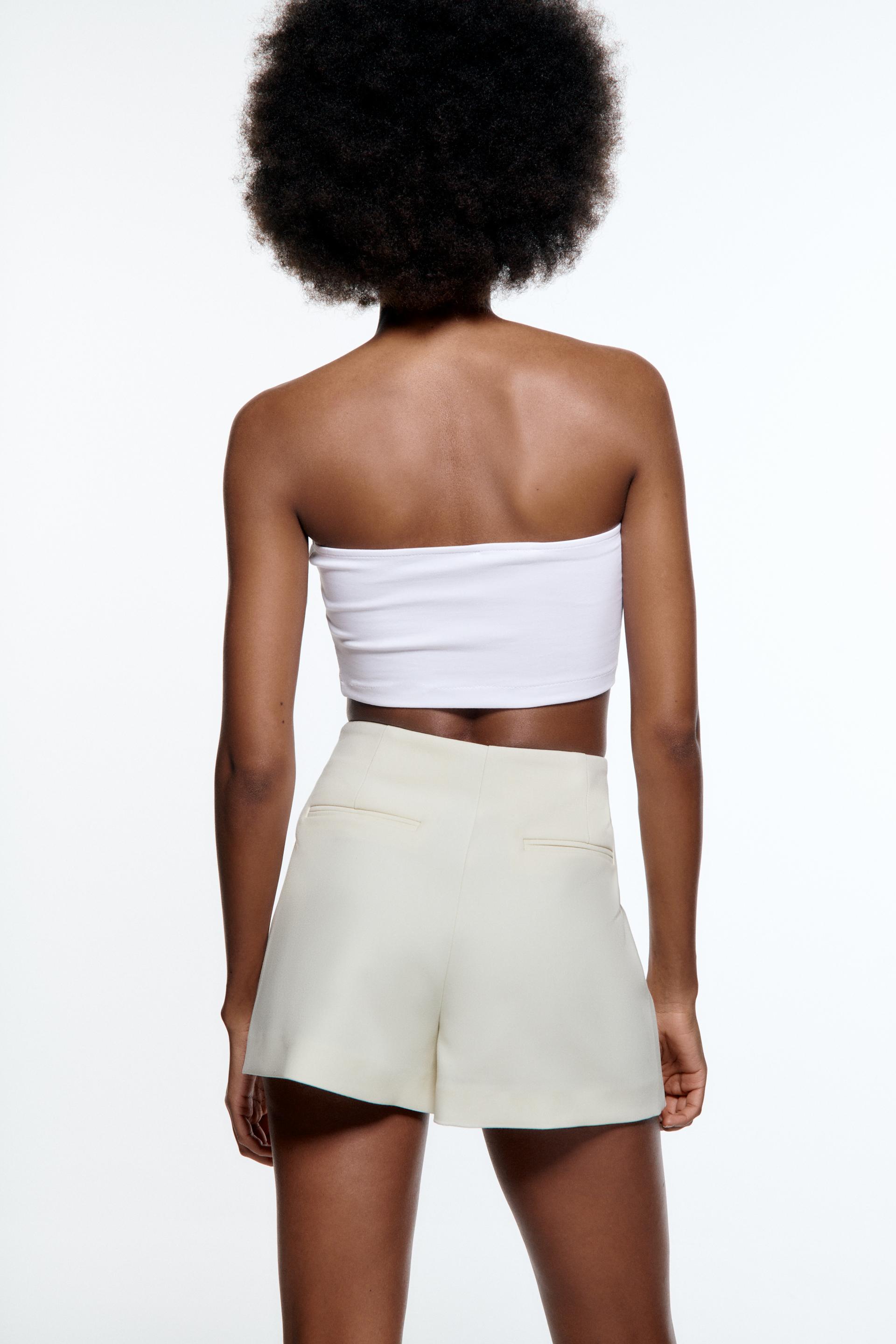 ROK CELANA PANJANG ASIMETRIS - Putih pudar | ZARA Indonesia