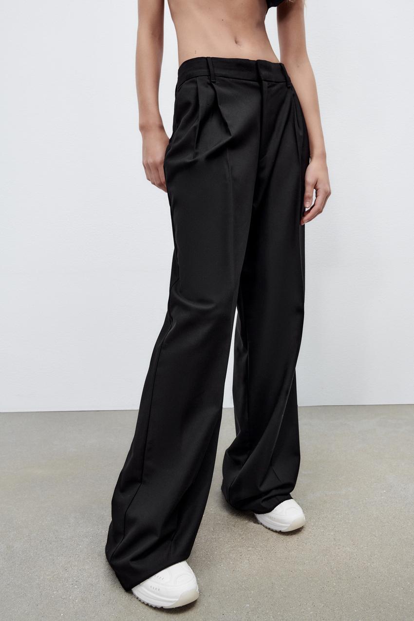 pleated masculine trousers zara