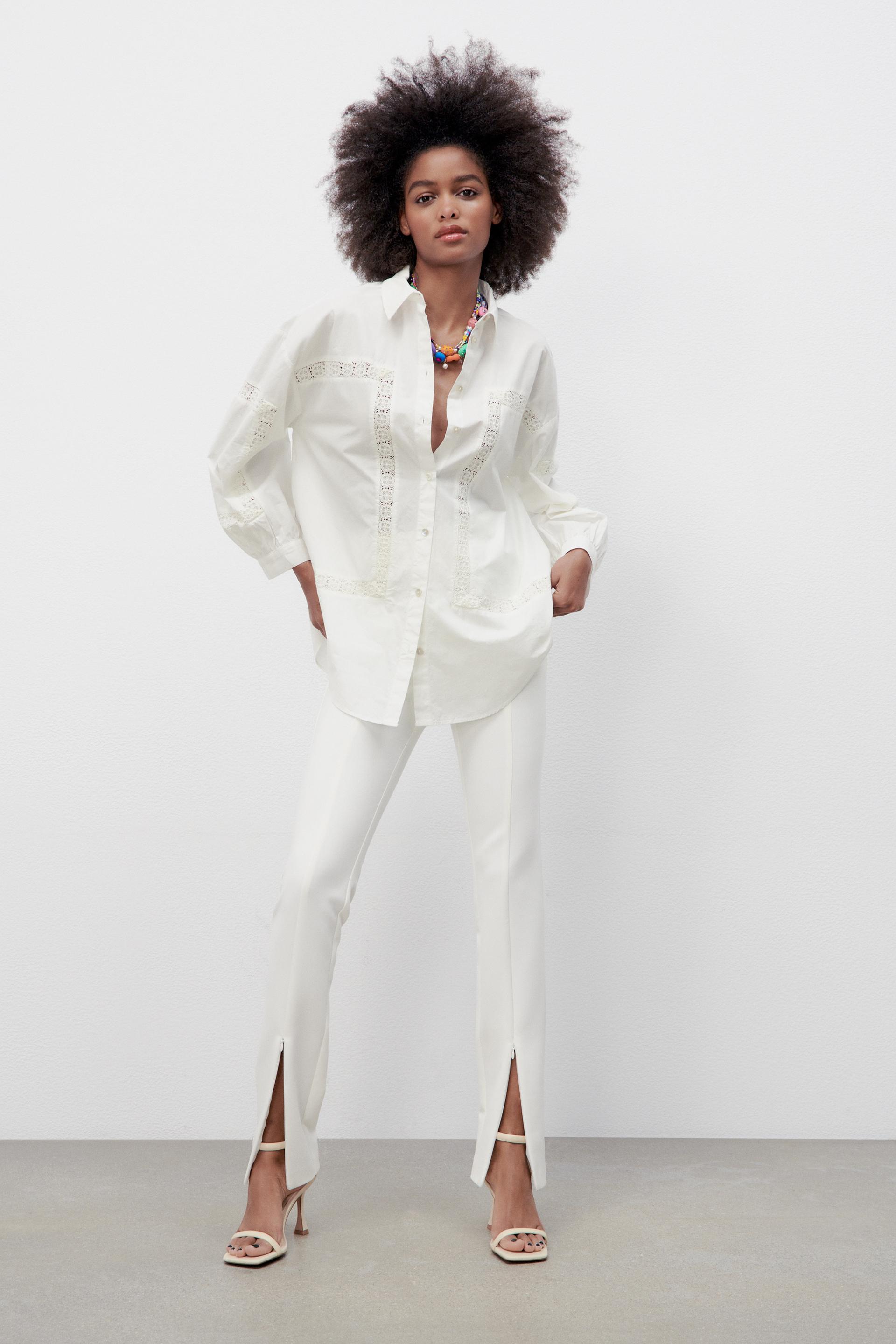 CAMISA POPELÍN - Blanco | ZARA España