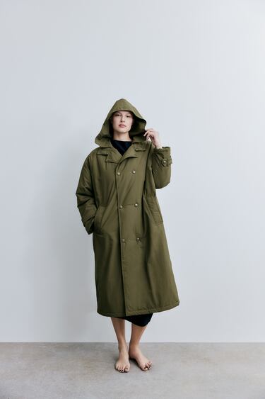 Image 0 of PUFFER TRENCH COAT from Zara
