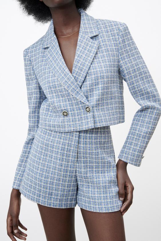 Zara checked shorts Outlet