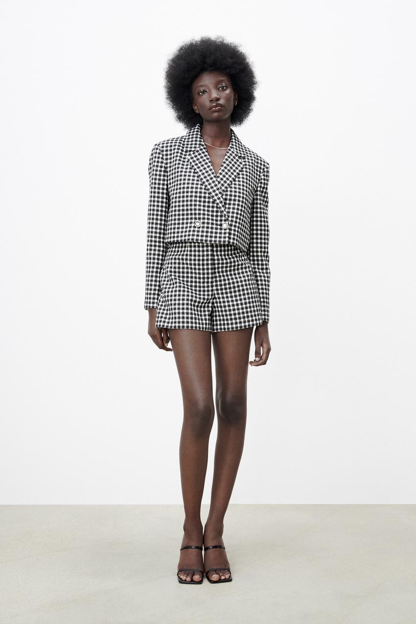 Bermuda cuadros zara on sale