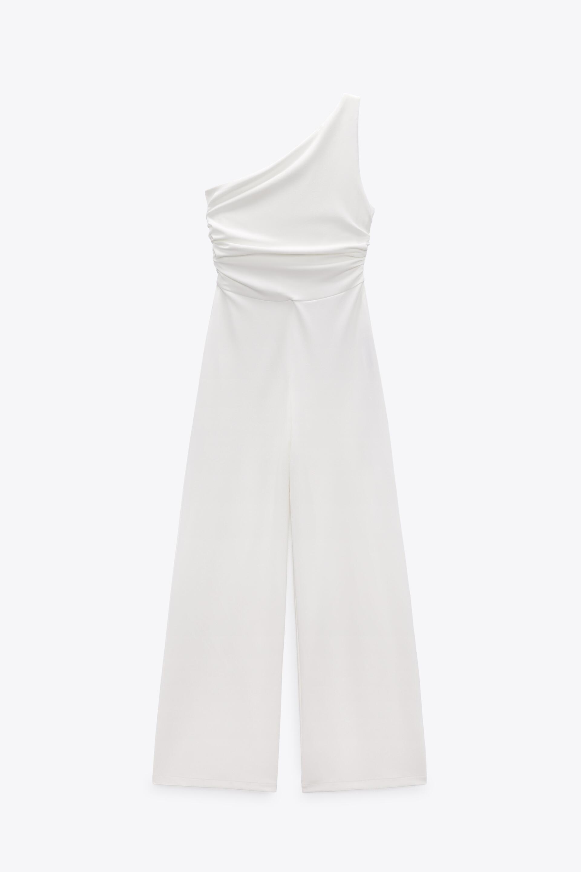 MONO LARGO ASIMÉTRICO - Blanco | ZARA España