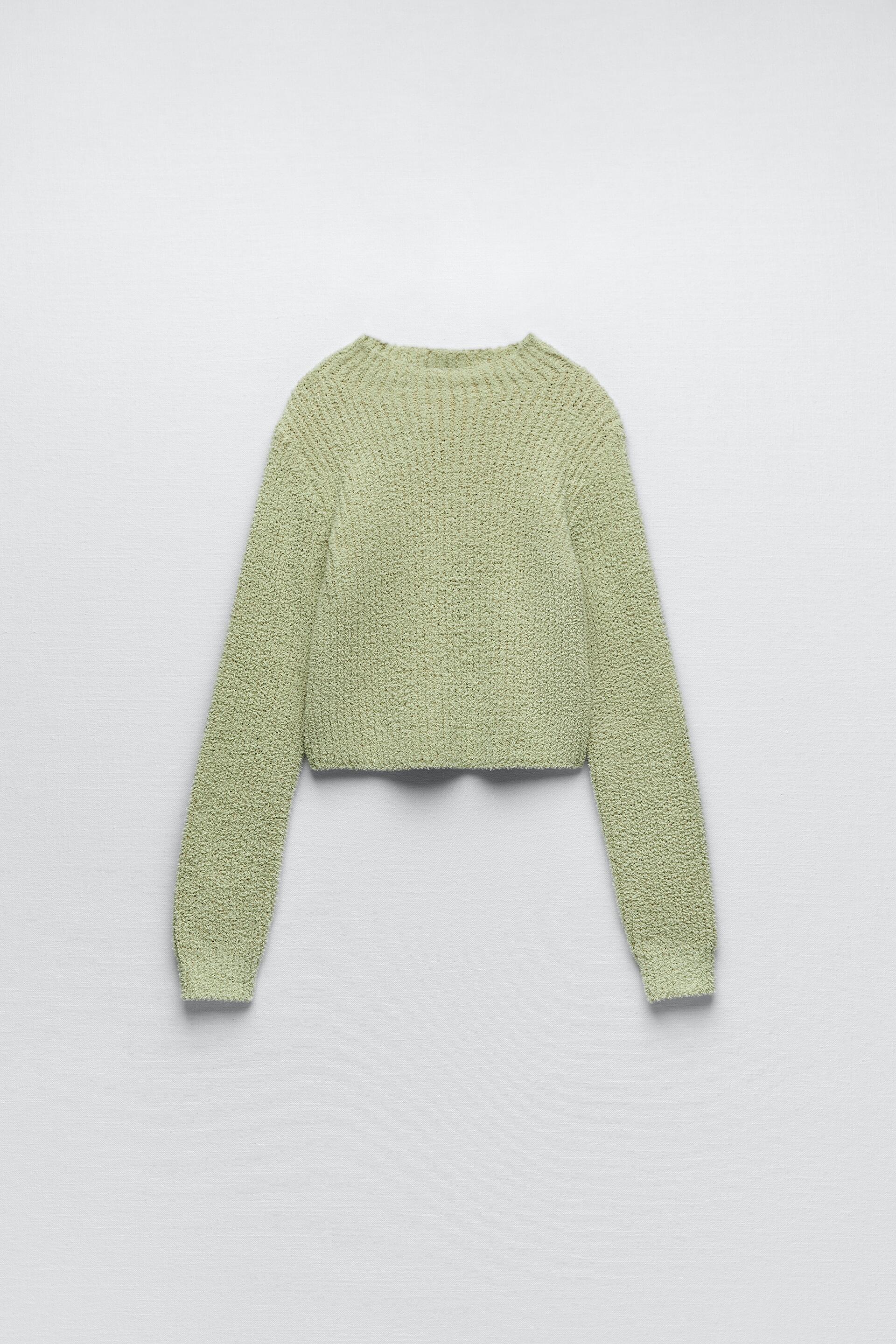 zara chenille sweater