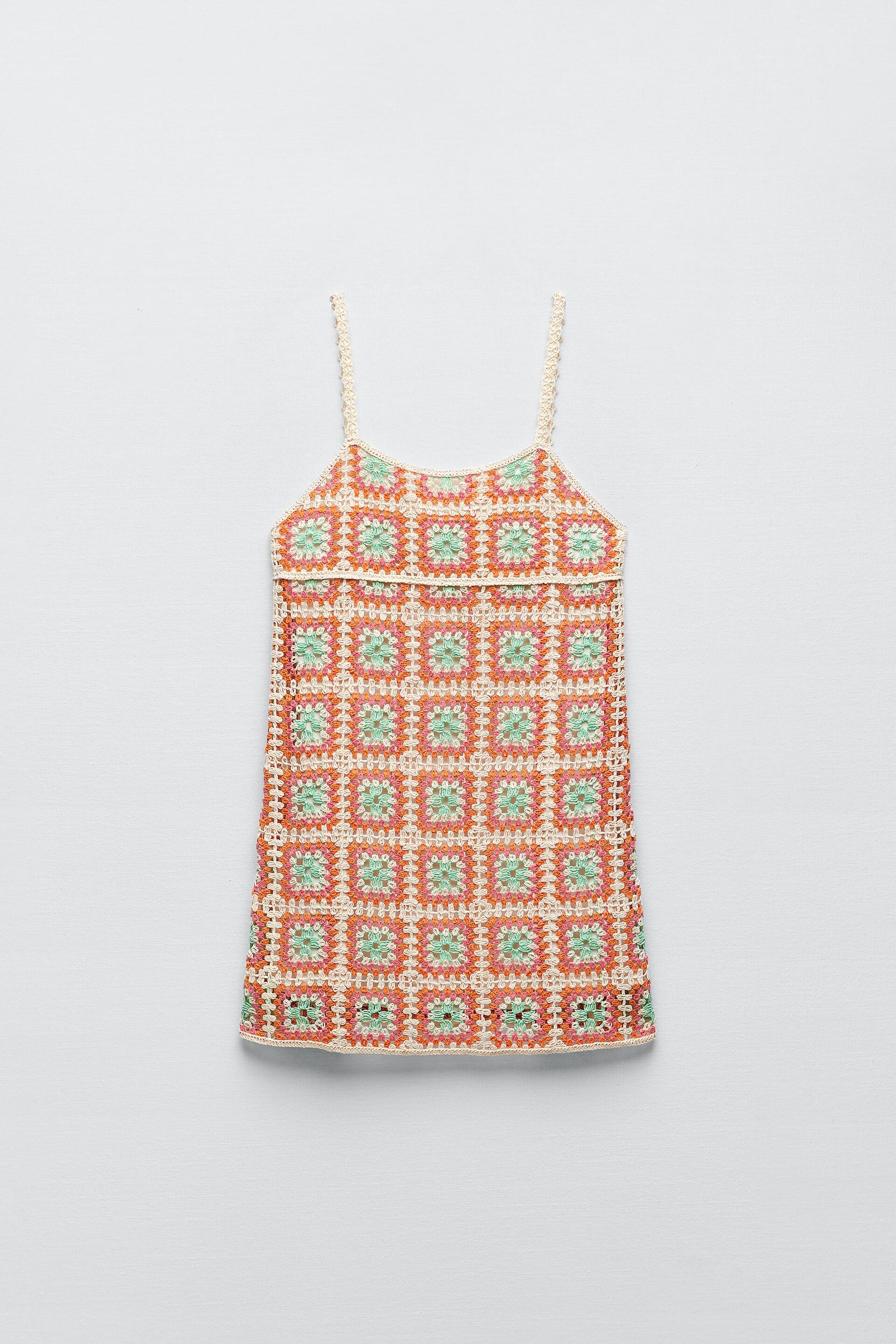 クロシェワンピース マルチカラ Zara Japan 日本 クロシェワンピース マルチカラ Zara Japan 日本