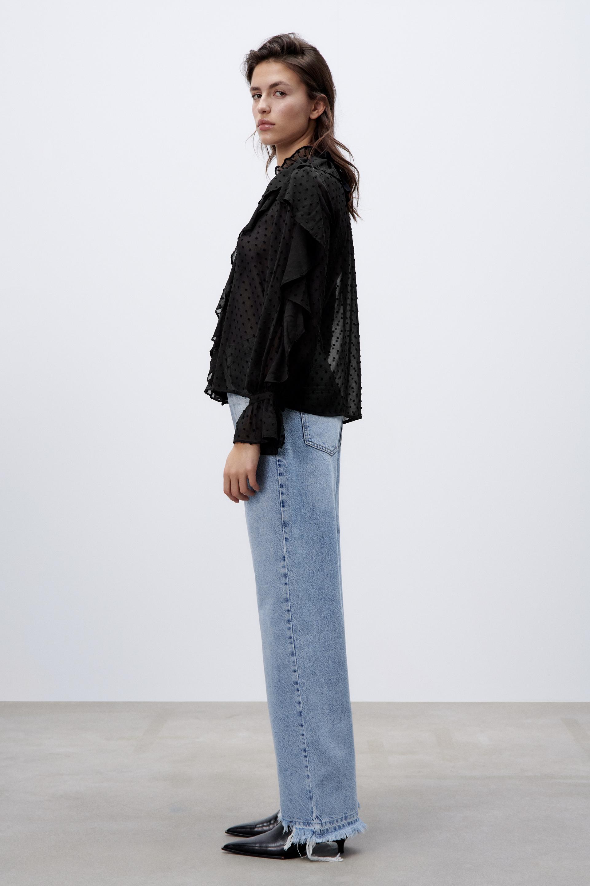 Blusa negra de Blusas para Mujer de Zara | FASHIOLA.mx