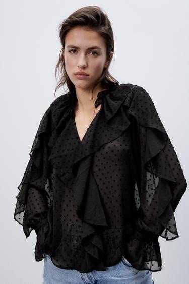 Blusas Negras de Mujer | Nueva Colección Online | ZARA España