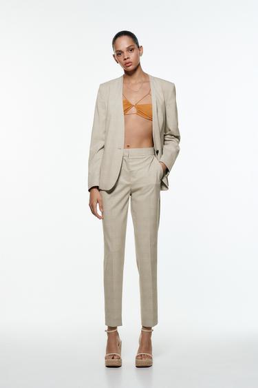 Pantalones A Cuadros Pantalones Mujer | ZARA España