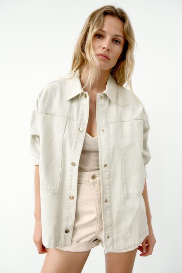OVERSHIRT WITH GOLDEN BUTTONS