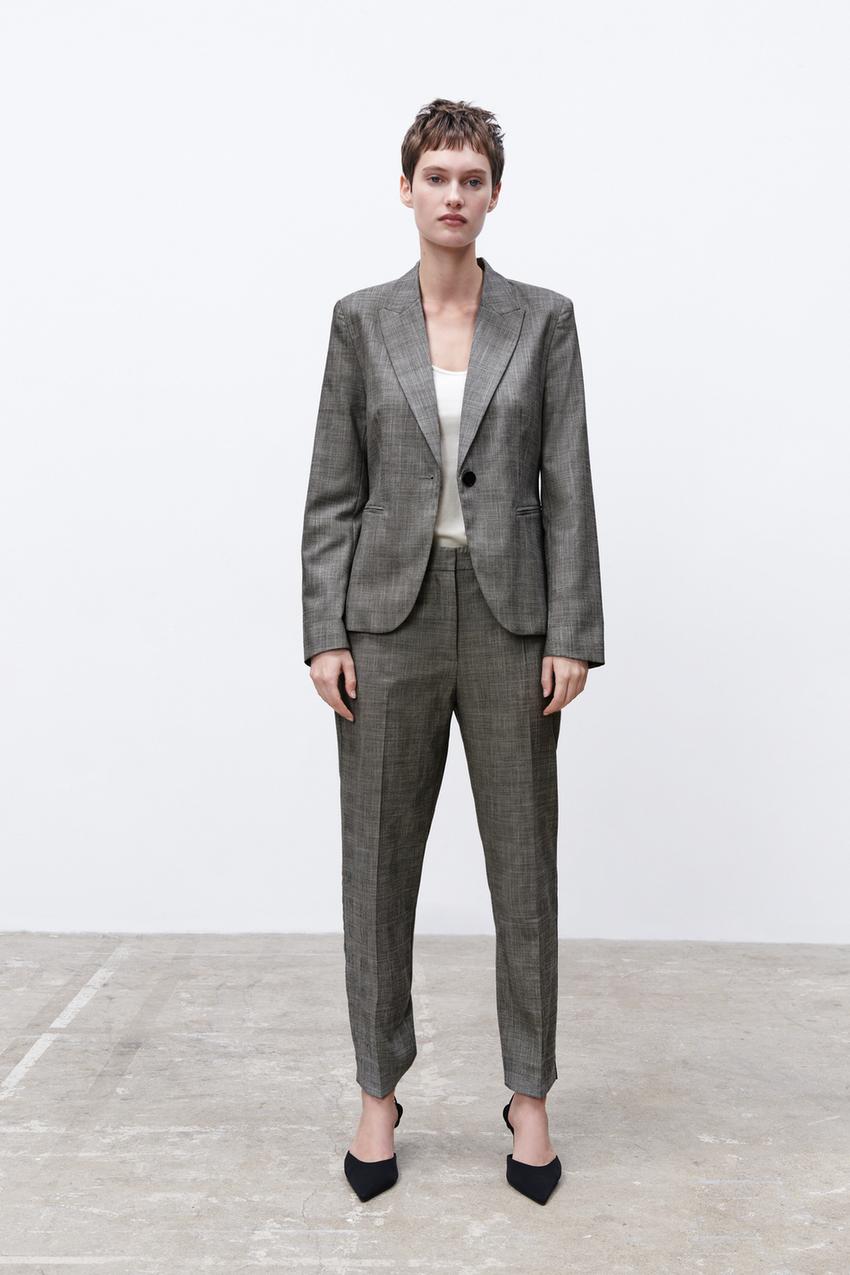 pantalon carreaux femme zara