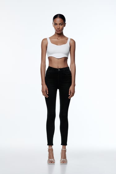 Image 0 of HI-RISE SCULPT JEANS from Zara