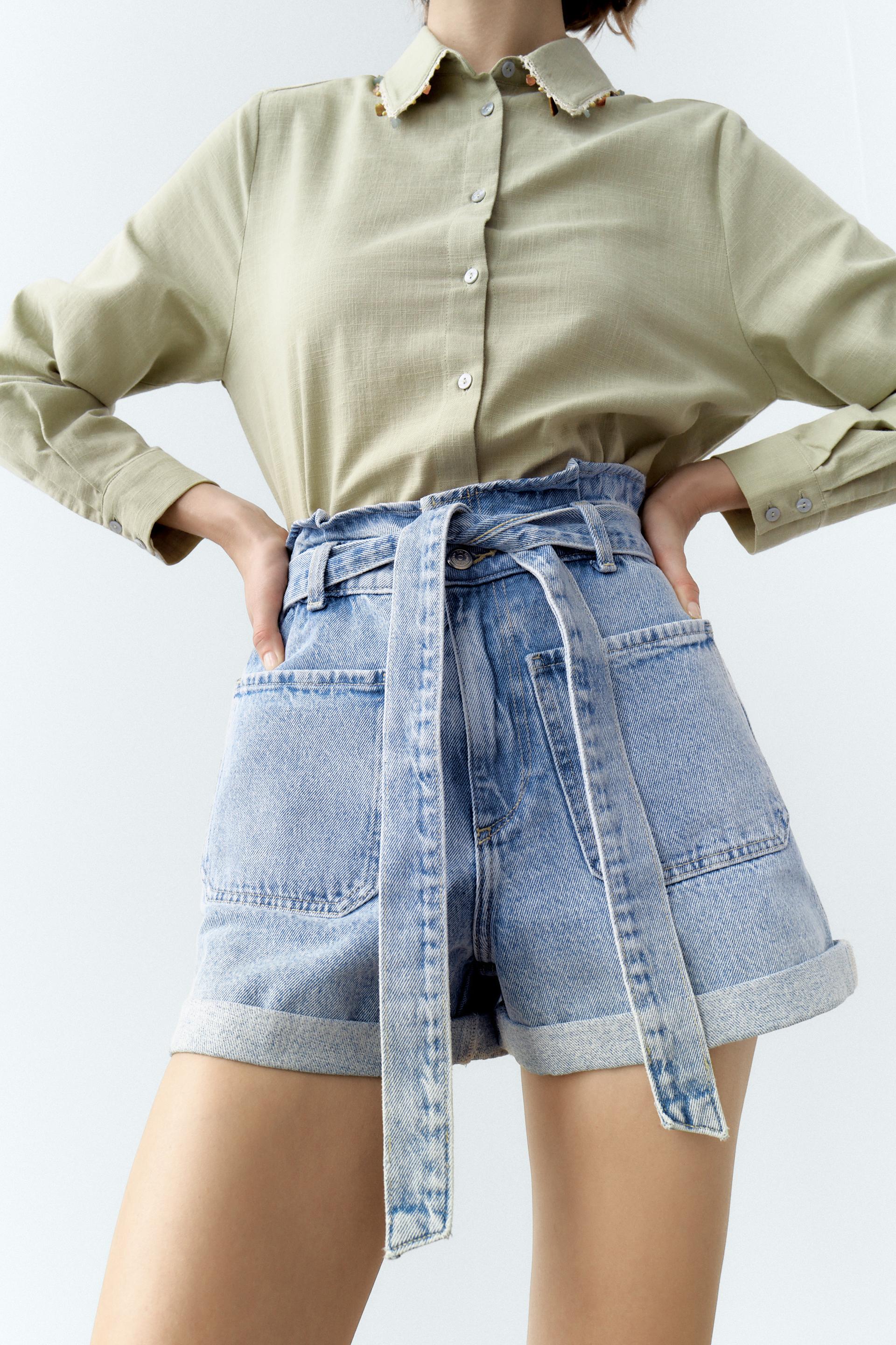 ベルト バギーペーパーバッグ バミューダパンツ ベルト バギーペーパーバッグ バミューダパンツ