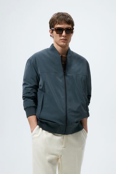 Image 0 of QUILTED BOMBER JACKET from Zara