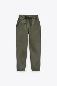 PANTALÓN JOGGER SATINADO - Khaki claro | ZARA España