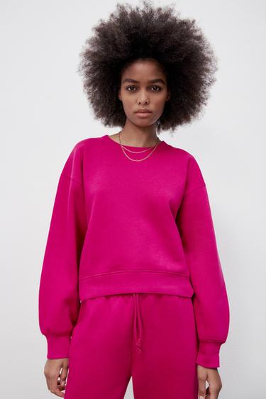 ピンクスウェットシャツ レディース Zara 日本 ピンクスウェットシャツ レディース Zara 日本