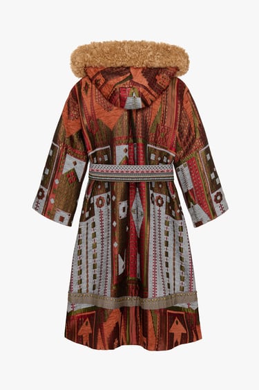 Image 0 of JACQUARD COAT - LIMITED EDITION from Zara