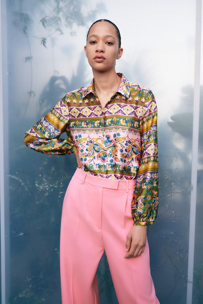 Zara multicoloured blouse Clearance