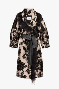 zara embroidered coat