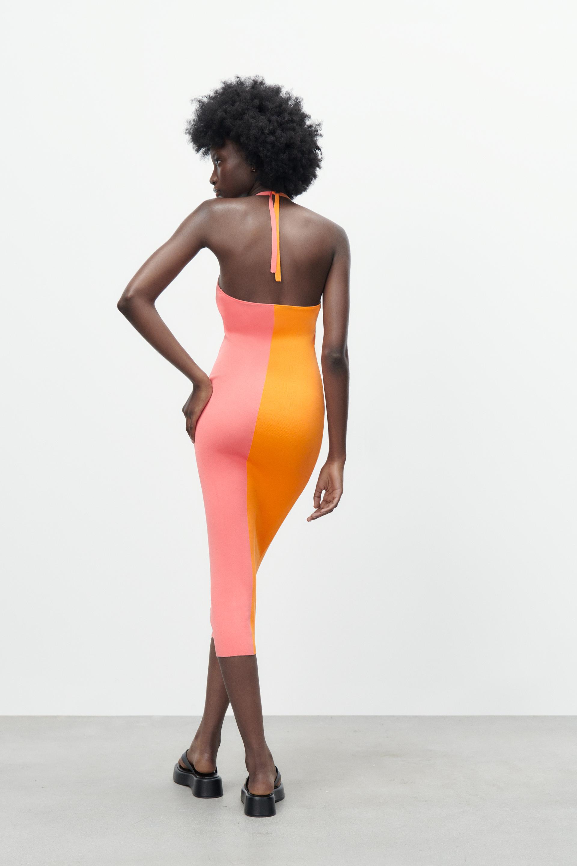 TIED KNIT DRESS - Multicolored | ZARA 