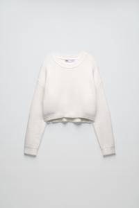 zara cropped pullover