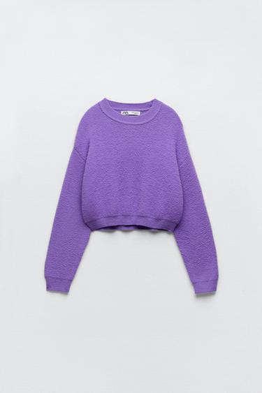 lilac sweater zara