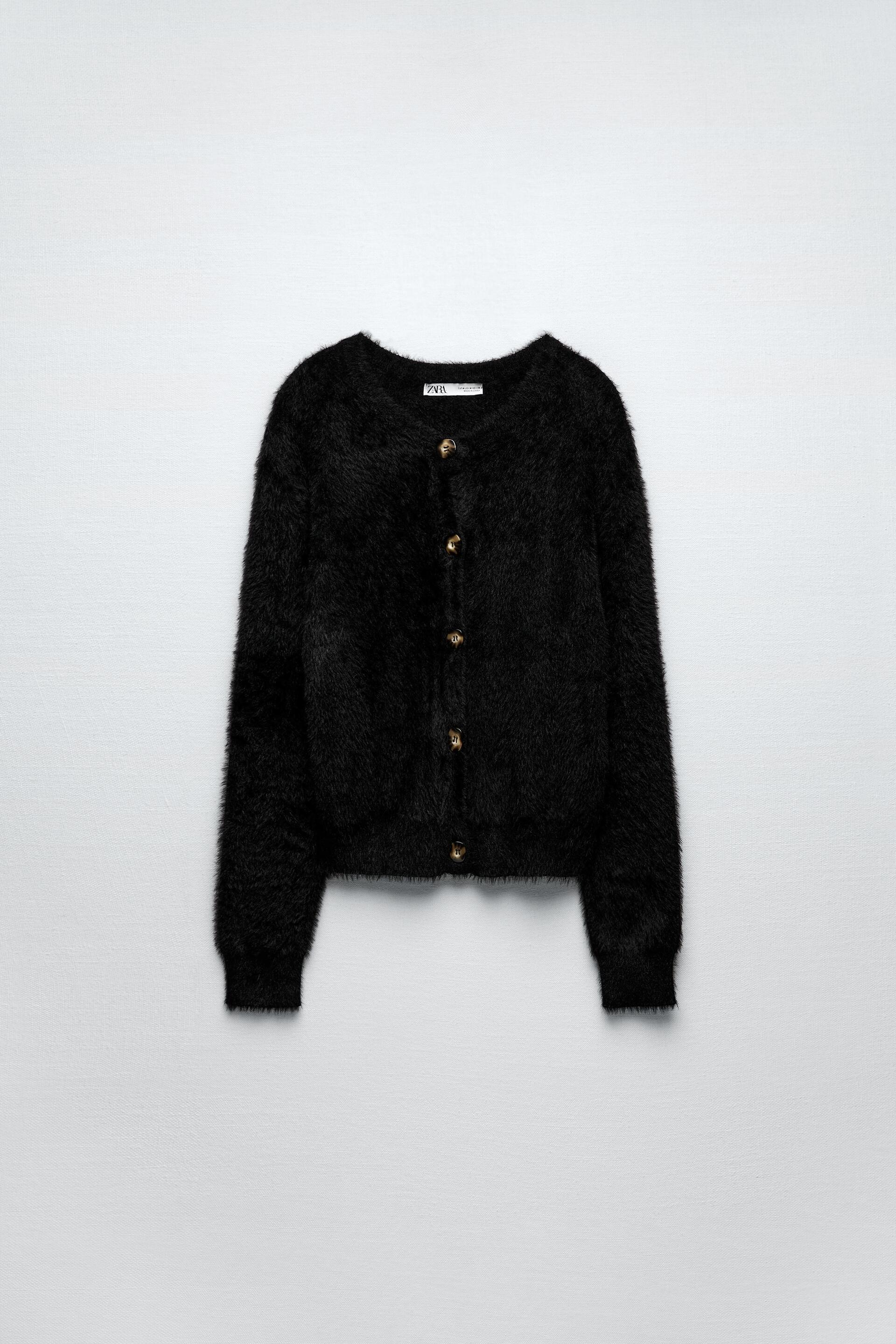 フェイクファー カーディガン 豹紋 Zara Japan 日本 フェイクファー カーディガン 豹紋 Zara Japan 日本