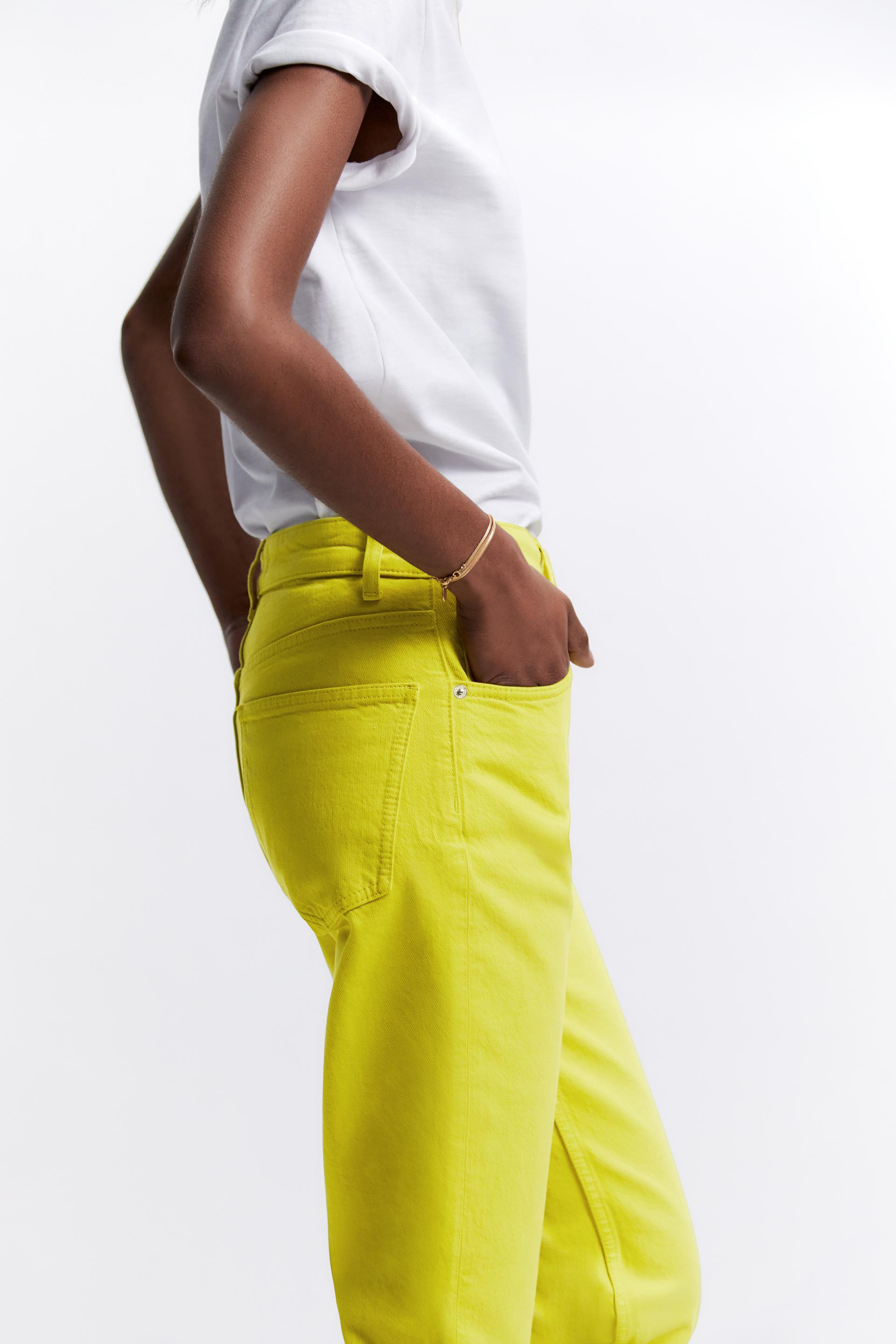 ZW THE HIGH WAIST SLIM JEANS - Lime 