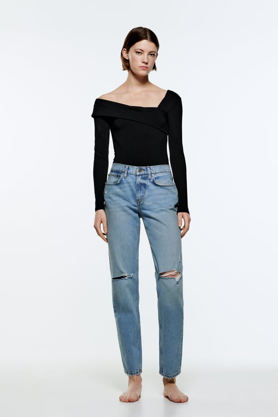 zara.com | JEANS ZW THE DISTRESSED CIGARETTE RELAXED