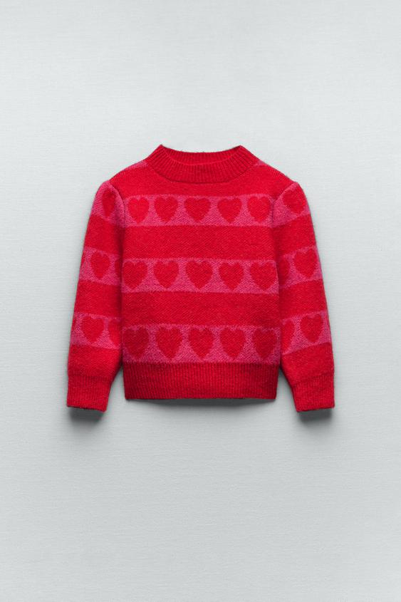 Εικόνα 4 του ΠΛΕΚΤΟ ΠΟΥΛΟΒΕΡ ΜΕ ΚΑΡΔΙΕΣ από Zara