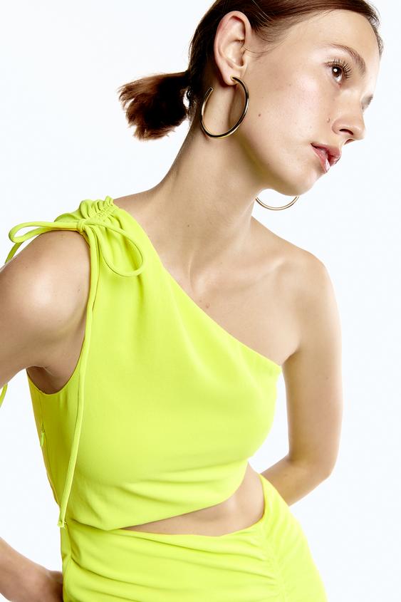 VESTIDO DRAPEADO ASIMÉTRICO - Lima | ZARA España