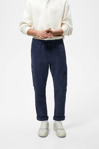 RELAXED FIT CARGO TROUSERS