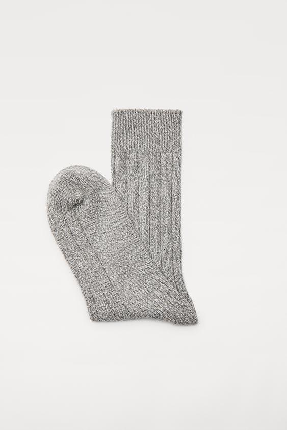 CALCETINES CANALÉ RÚSTICO - Gris | ZARA España