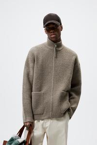 zara sweater jacket