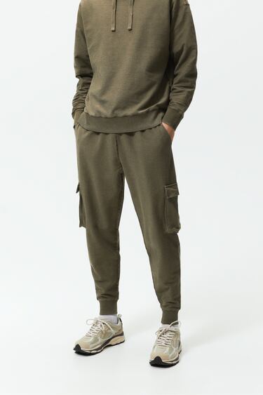 KNIT CARGO TROUSERS