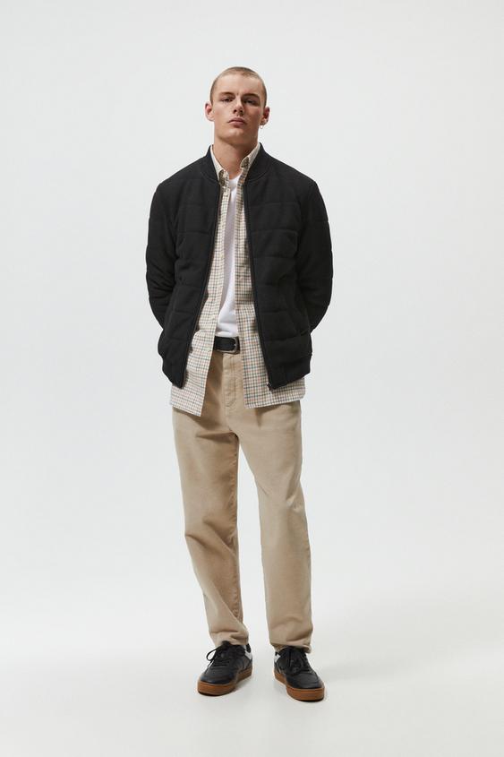 zara fleece textured jacket