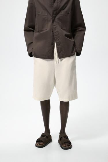 Shorts in Lino da Uomo | Nuova Collezione Online | ZARA Italia