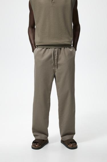 Pantalones Lino Hombre | Nueva Colección Online | ZARA España