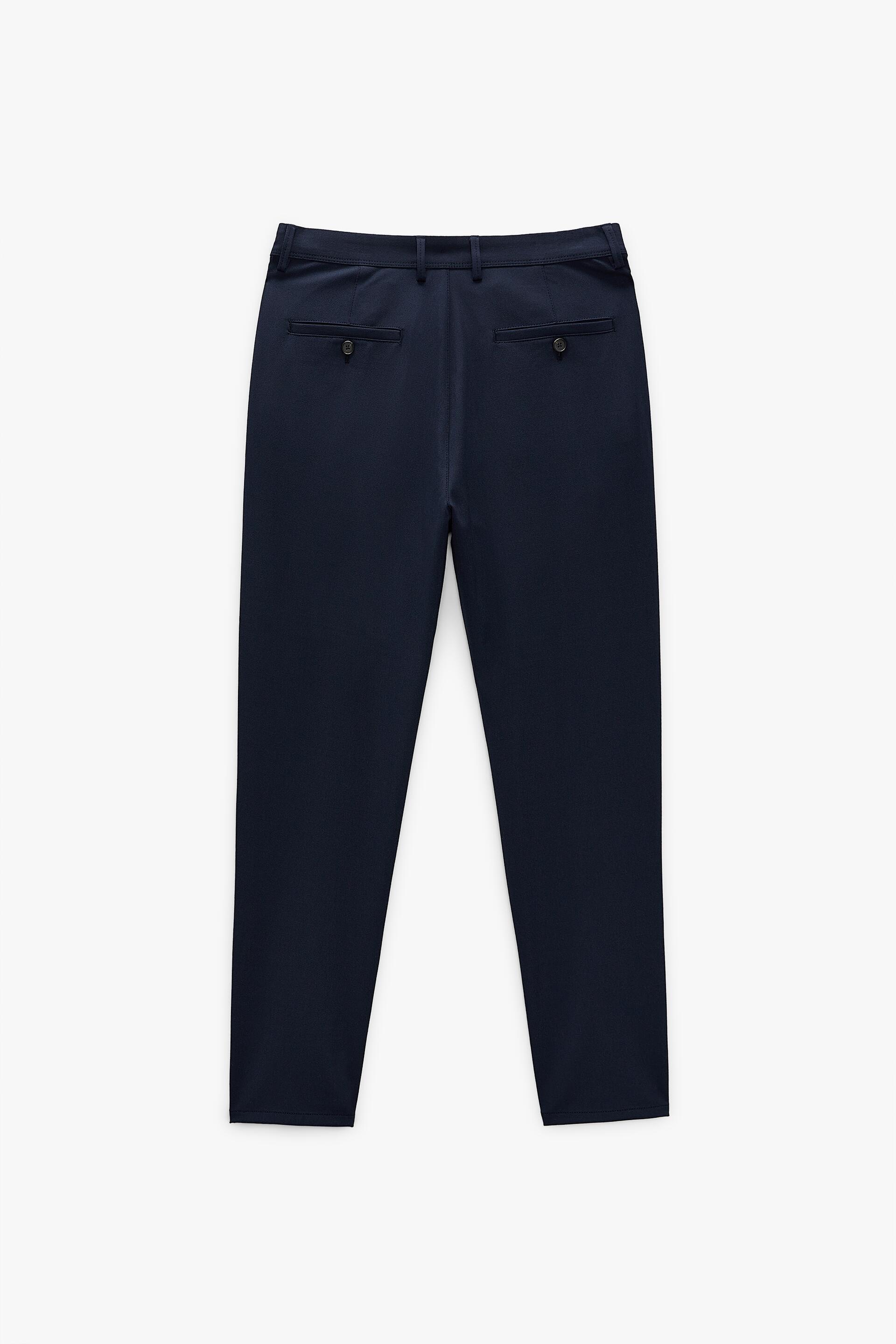 TEXTURED COMFORT TROUSERS - Grey | ZARA 