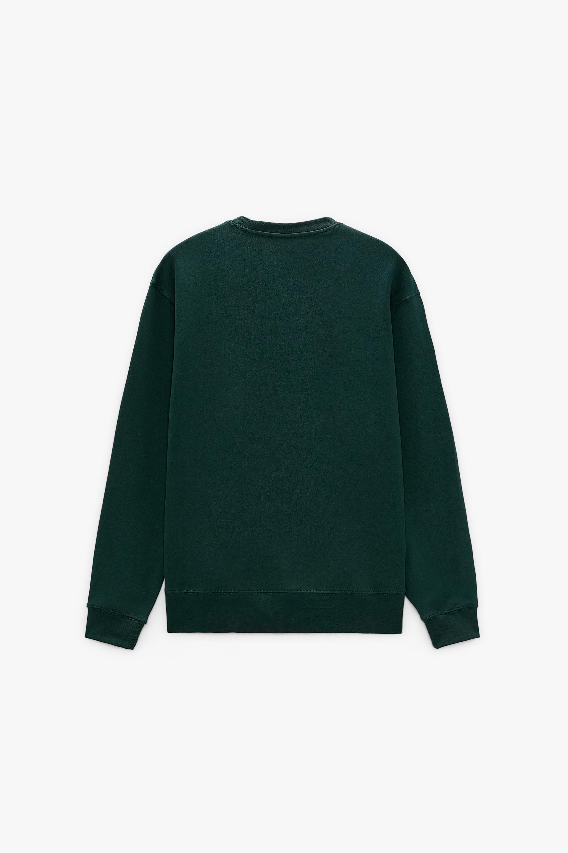 FELPA BASIC - Verde anatra | ZARA Italia / Italy