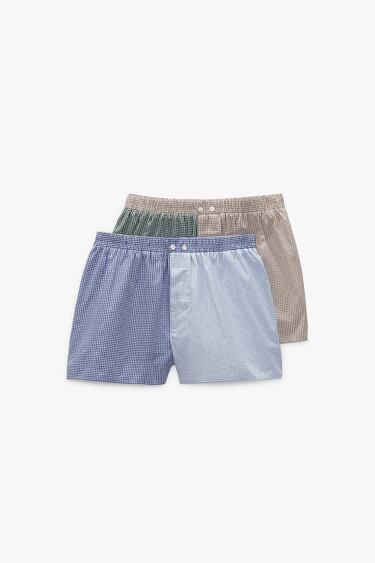 2-PACK OF CHECK BOXERS