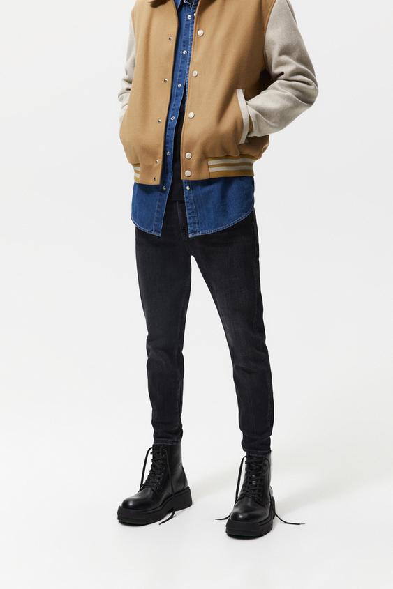 JEANS SKINNY CROPPED - Carbón | ZARA España