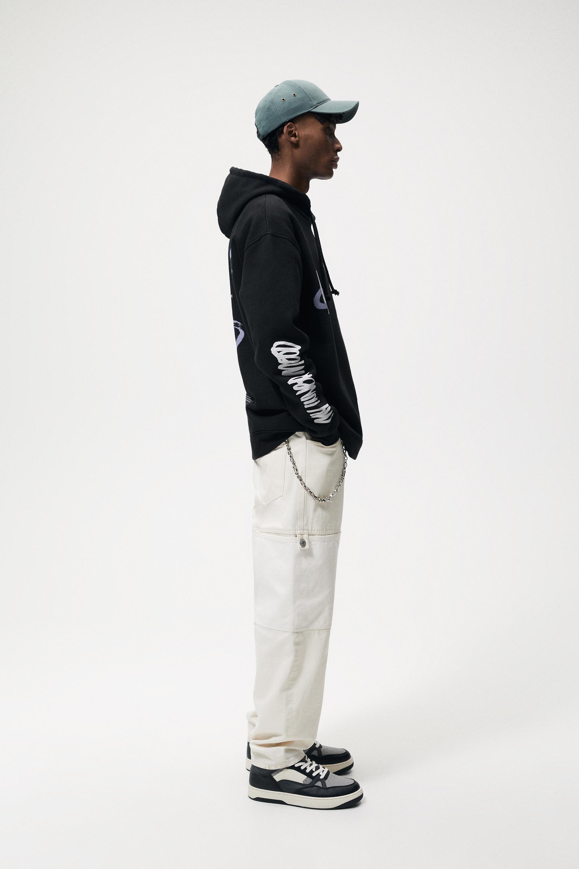 zara moletom com capuzs men