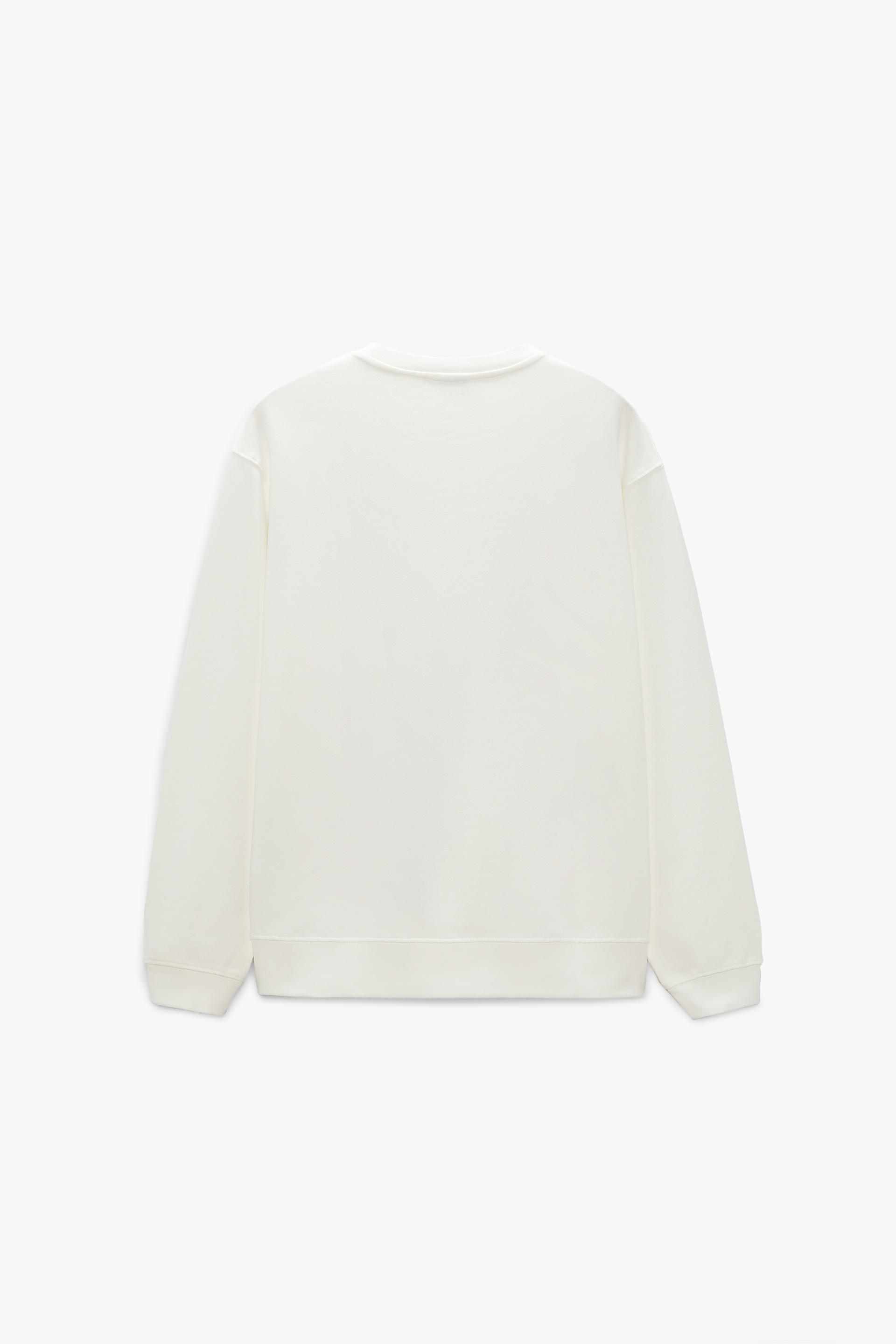 SWEATSHIRT - Oyster White | ZARA Ireland