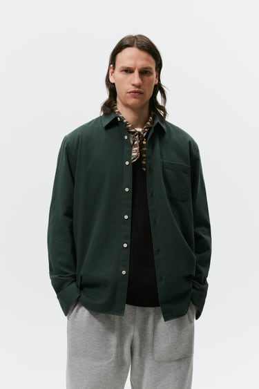 Image 0 of FLANNEL SHIRT from Zara