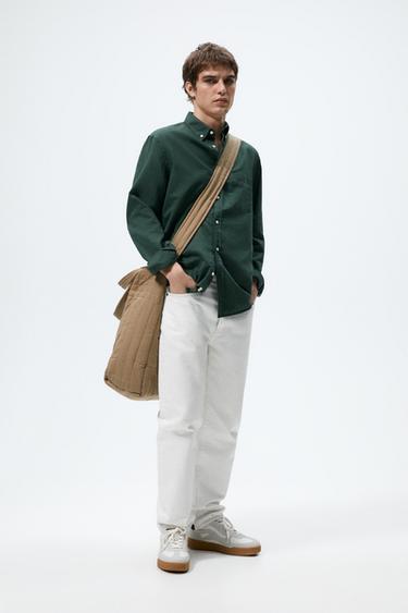 camiseta manga larga hombre zara