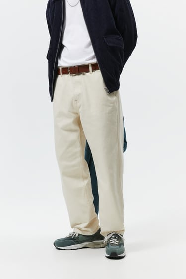 WIDE FIT CHINO TROUSERS